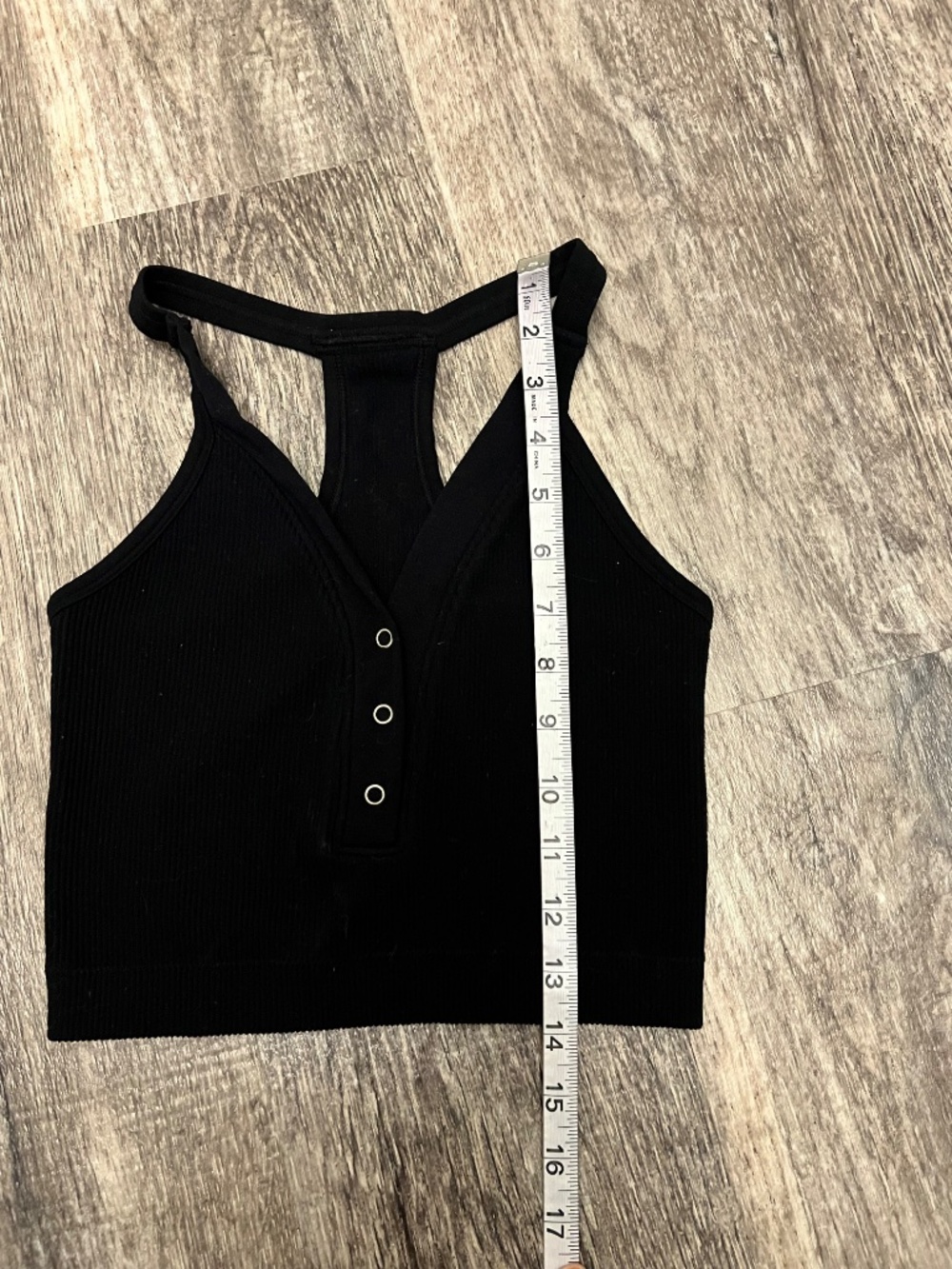 Pro Fit Black Ribbed Tank Top - Picture 2 of 4